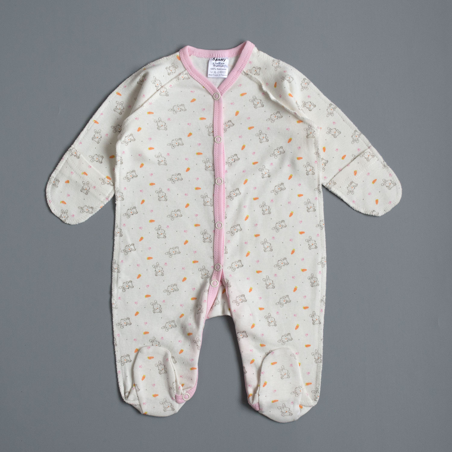 

Человечек Зайчик Interkids 0-1 месяцев 56 см Розовый 274