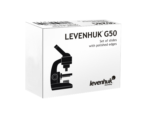 

Стекла предметные Levenhuk G50, 50 шт., Levenhuk, 16281