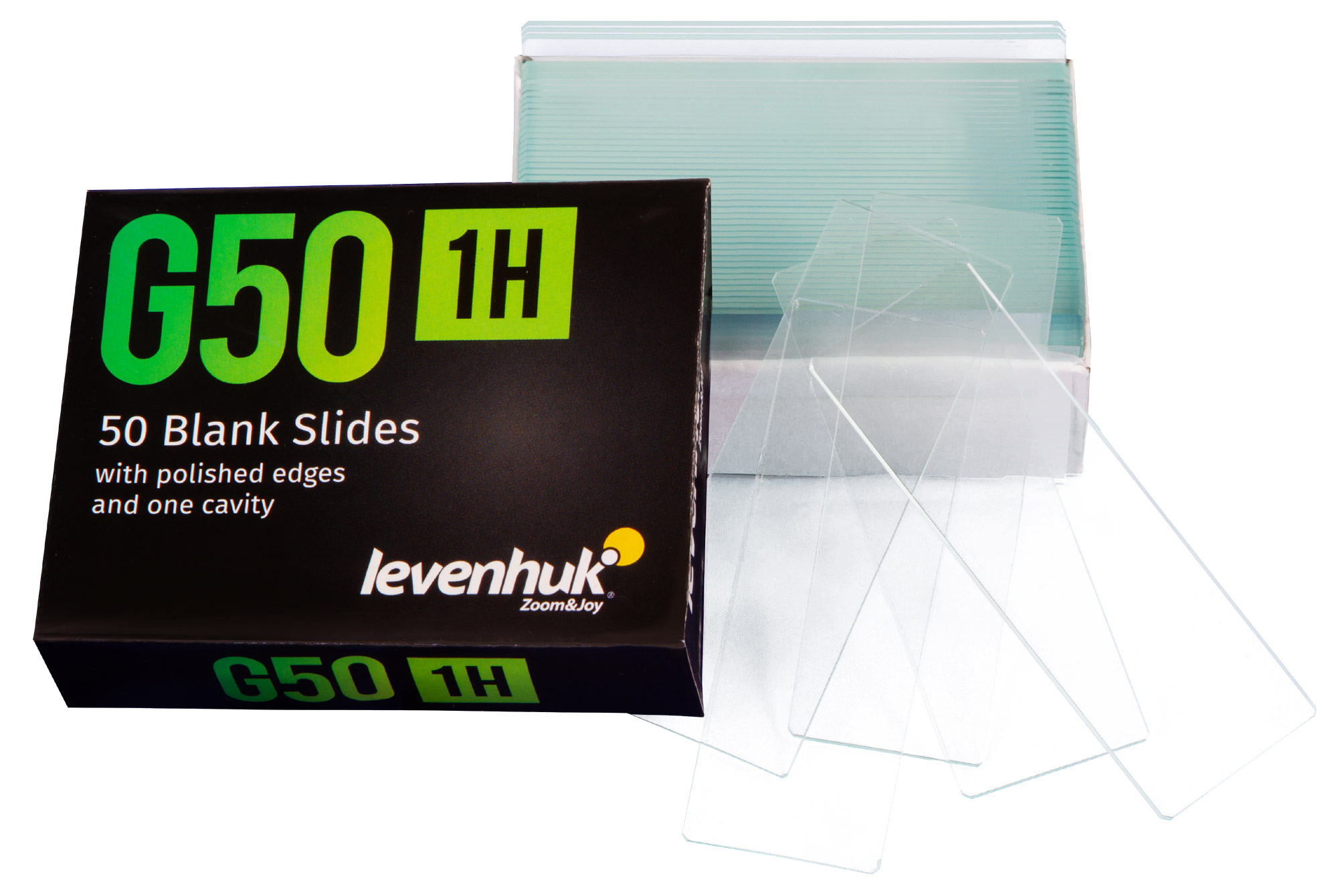 

Стекла предметные с лункой Levenhuk G50 1H, 50 шт., Levenhuk, 73808