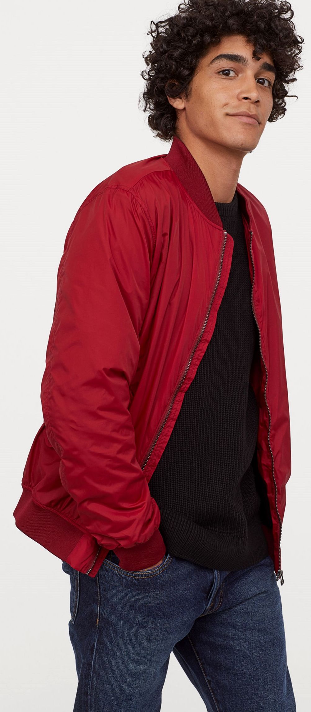 

Бомбер H&M 4976378 XS Красный