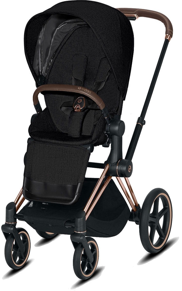 

Прогулочная коляска Cybex e-Priam Stardust Black Plus шасси Rose Gold