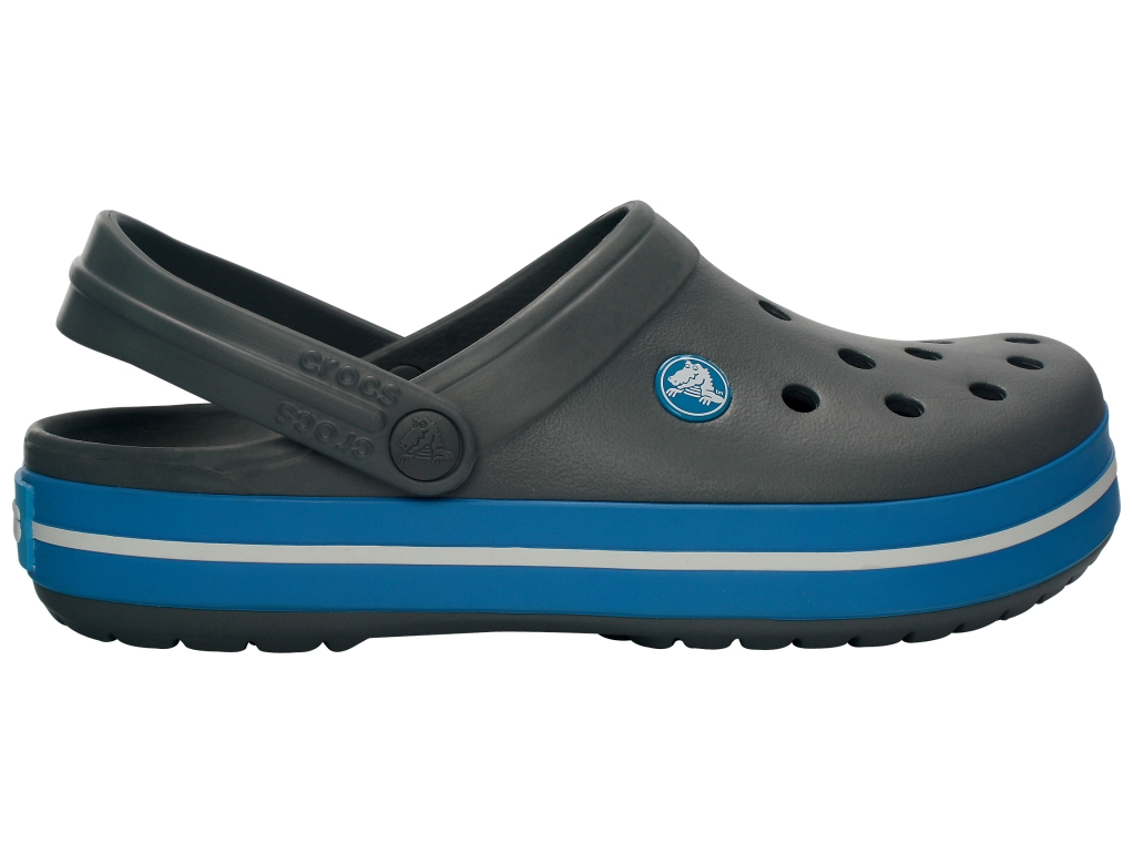 

Чоловічі сабо, крокси Crocband Charcoal M8-W10 (40-41) серые с синим