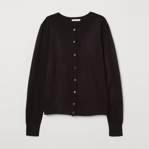 

Кардиган H&M 57954172 L Черный (PS2000000893112_AB5000000613847)