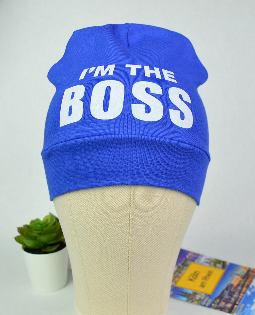 

Шапка Boss 1-5 лет (48-54 см) синяя М0097