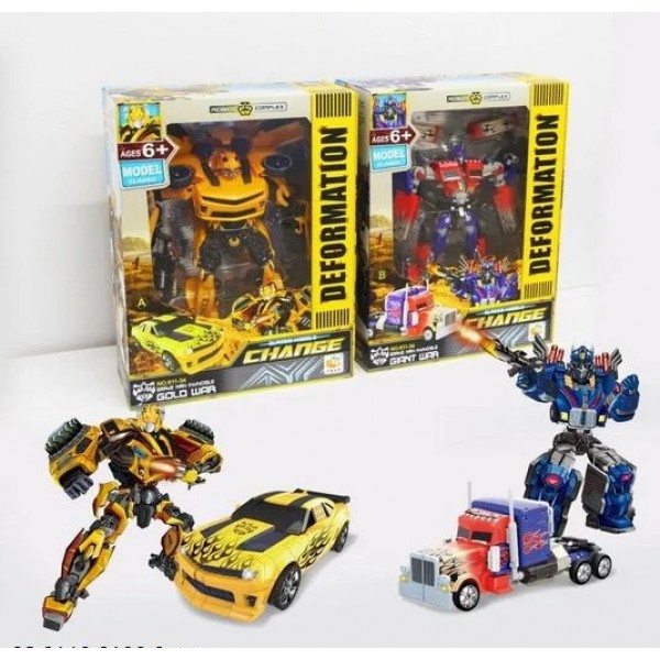 

Трансформеры Оптимус Прайм и Бамблби , легко превращается в машину и наоборот (611-34)