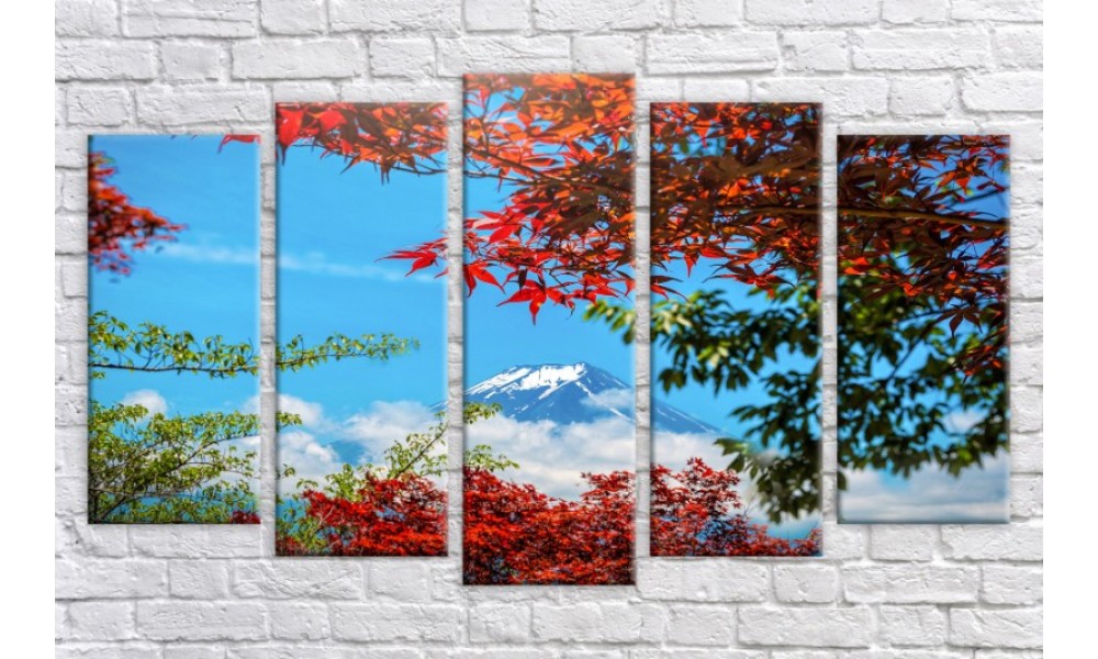 

Модульная картина Горная природа Holstart 71х128 см