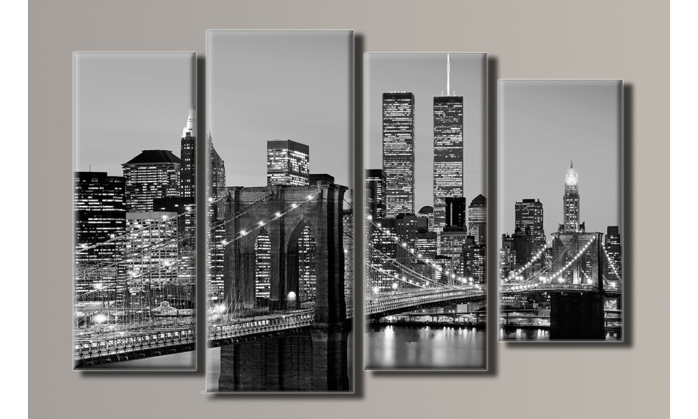 

Модульная картина на холсте "New York City 4" Holstart 59,5х90 см