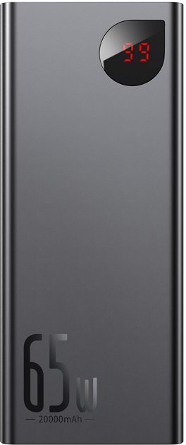 

УМБ Baseus Adaman Metal Digital Display 65W 20000mAh Black (PPIMDA-D01)