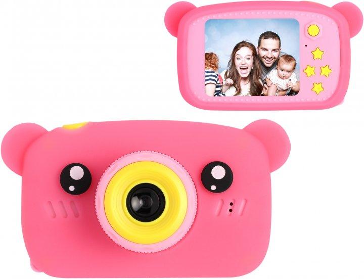

Детский цифровой фотоаппарат Kids Baby Photo Camera (фотокамера) 20 Мп Full HD Bear (Мишка) Розовый