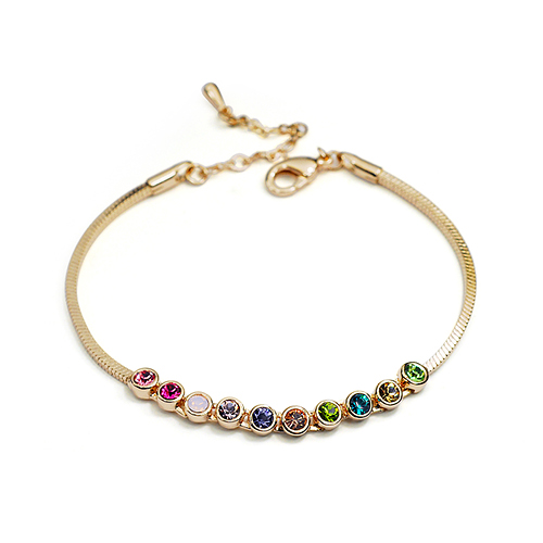 

Браслет с кристаллами Сваровски 31327 Showfay 175мм*5мм Разноцветные