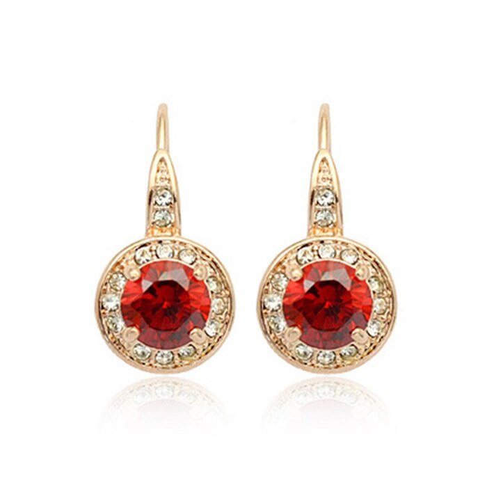 

Серьги с кристаллами Сваровски 86100b Italina 20мм*10мм Красный