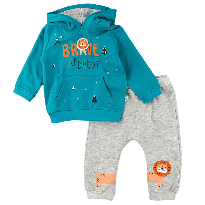 

Костюм для мальчика TONGS 252514324 74 см бирюзовый/серый