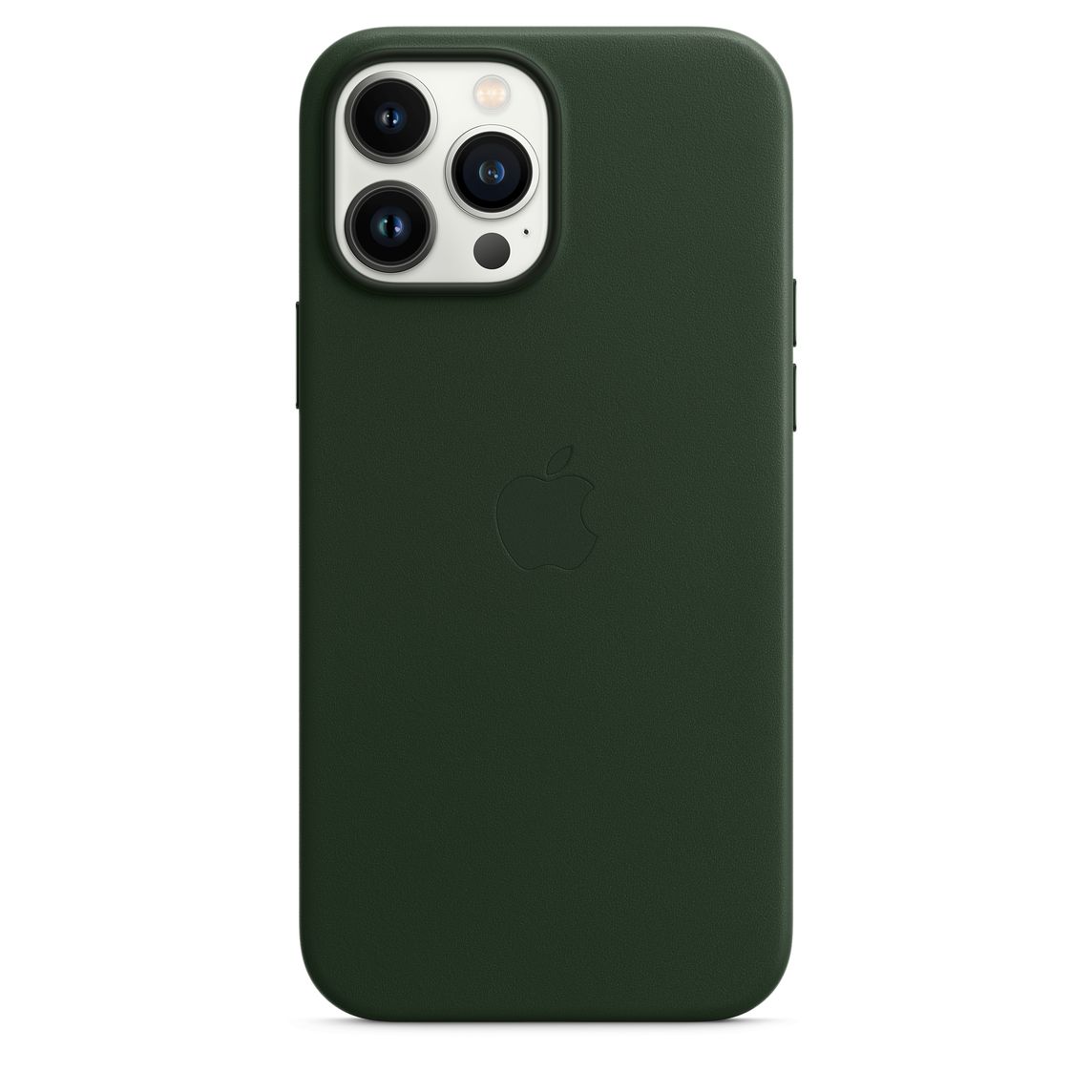 

Кожаный чехол Leater Case with MagSafe для iPhone 12 Pro Max Зеленый (Pine Green)