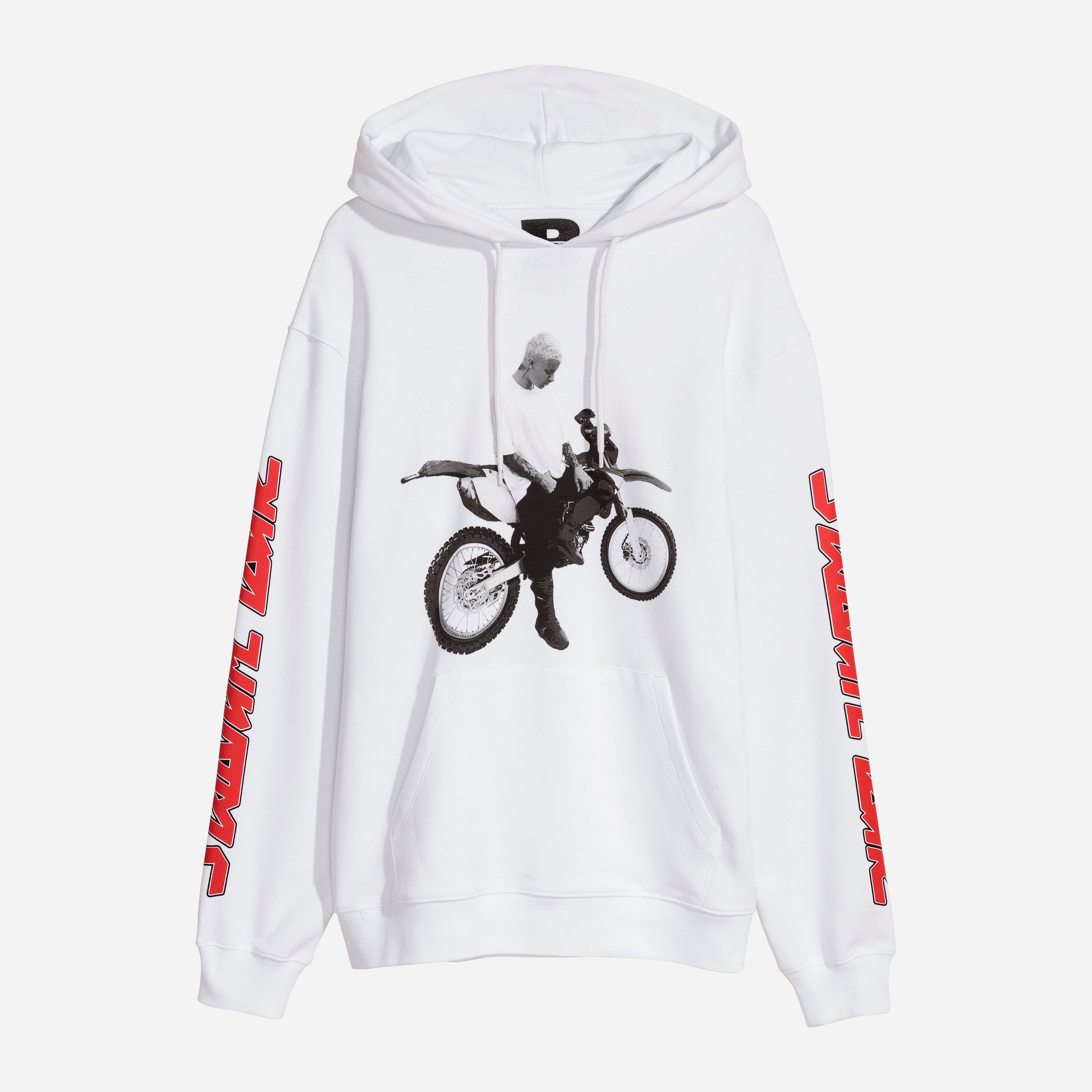

Худи H&M 5785406RP1 XS Белое с принтом