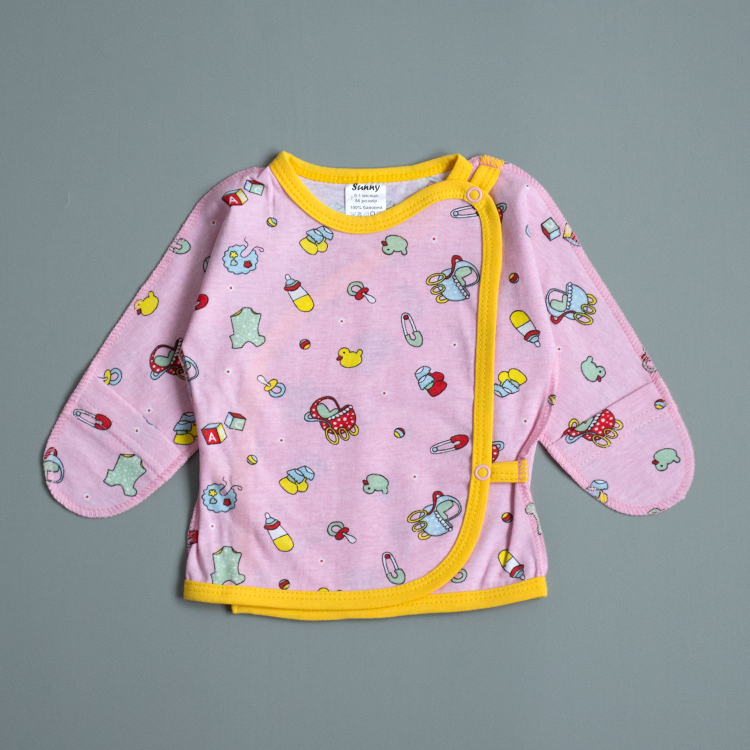 

Распашонка Соски Interkids 0-1 месяцев 56 см Розовый 254