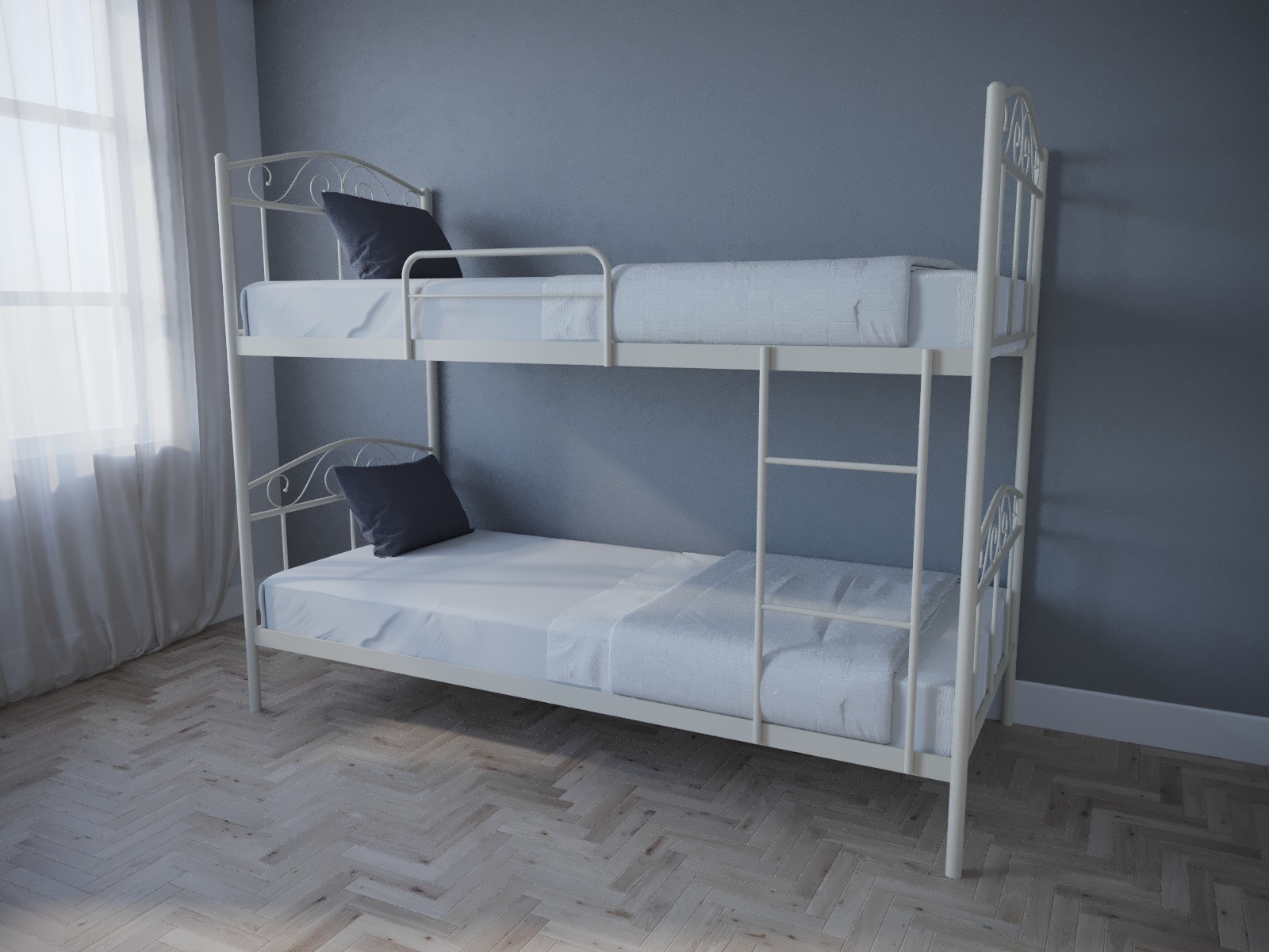 

Кровать MELBI Элис Люкс Двухъярусная 90х200 см Бежевый