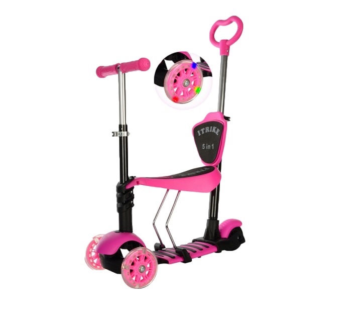 

Самокат I-TRIKE JR 3-026-B MAXI Розовый (bc-ft-8002)