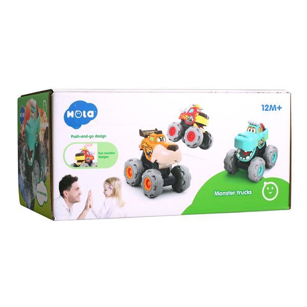 

Набор игрушечных машинок Hola Toys Монстр-траки 3 шт. (OPT2_A3151) 25 x 13 x 12 см
