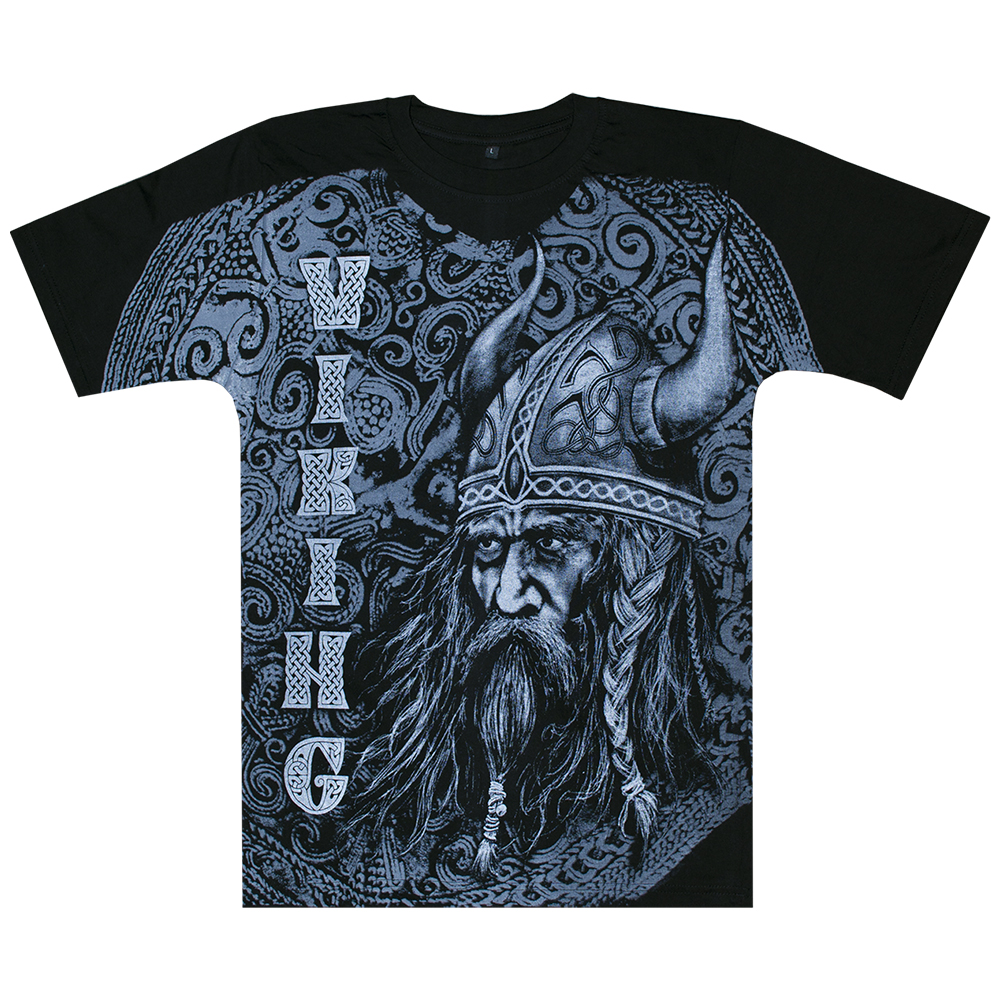 

Футболка Rockway Full Print Викинг на фоне щита с узорами EU Черный , Размер, Футболка Rockway Full Print Викинг на фоне щита с узорами EU Черный , Размер XL