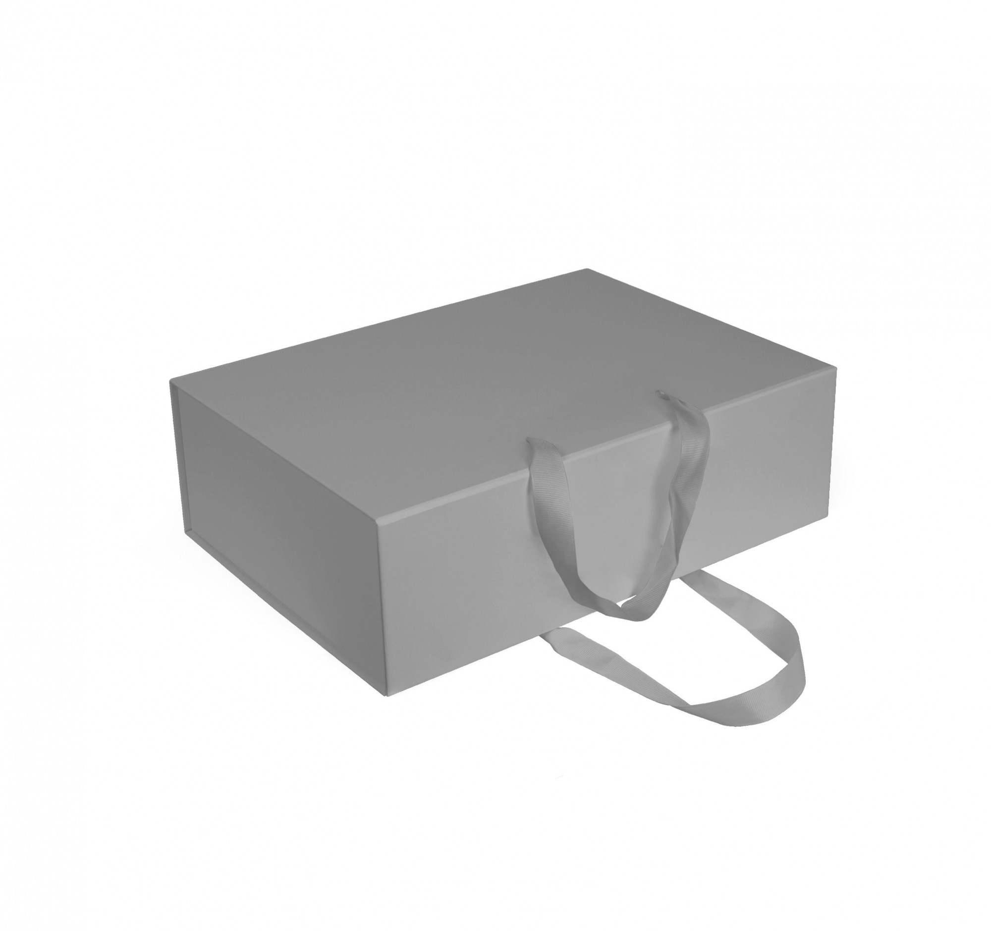 

Коробка подарочная с двумя ручками Case 33х24х10,5 см Серая