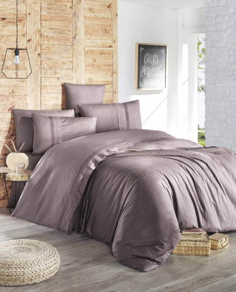 

Постельное белье de luxe ранфорс First Choice Gala leylak евро m016561