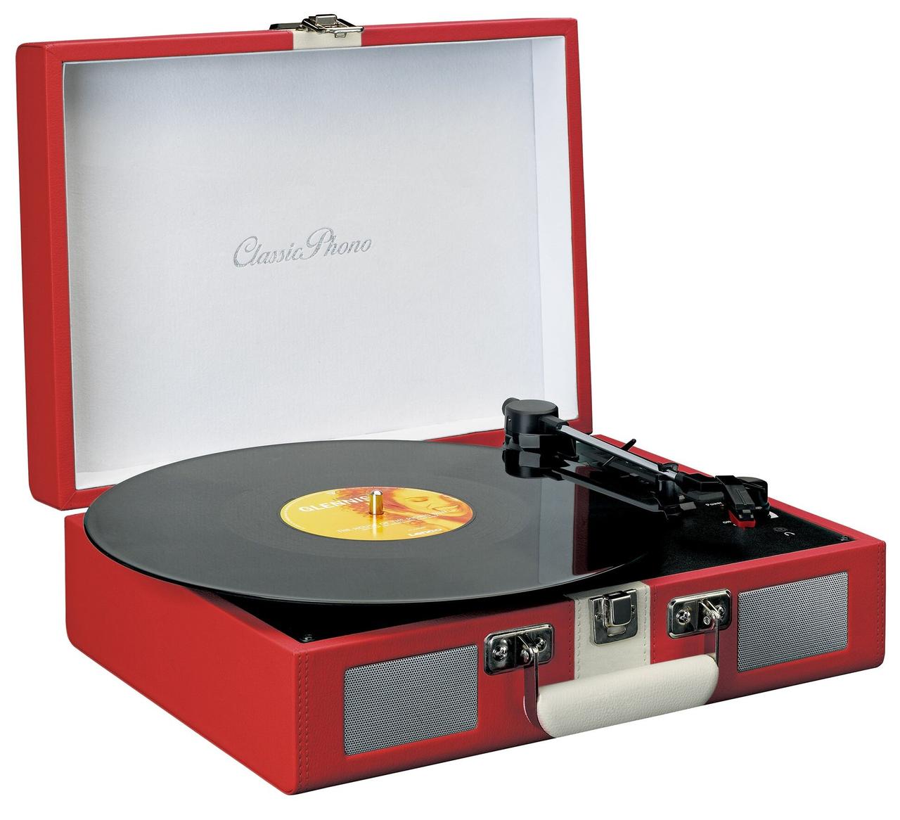 

Проигрыватель винила Lenco TT-110 Red в чемодане с Bluetooth 5.0 и стерео картриджем + 2 динамика