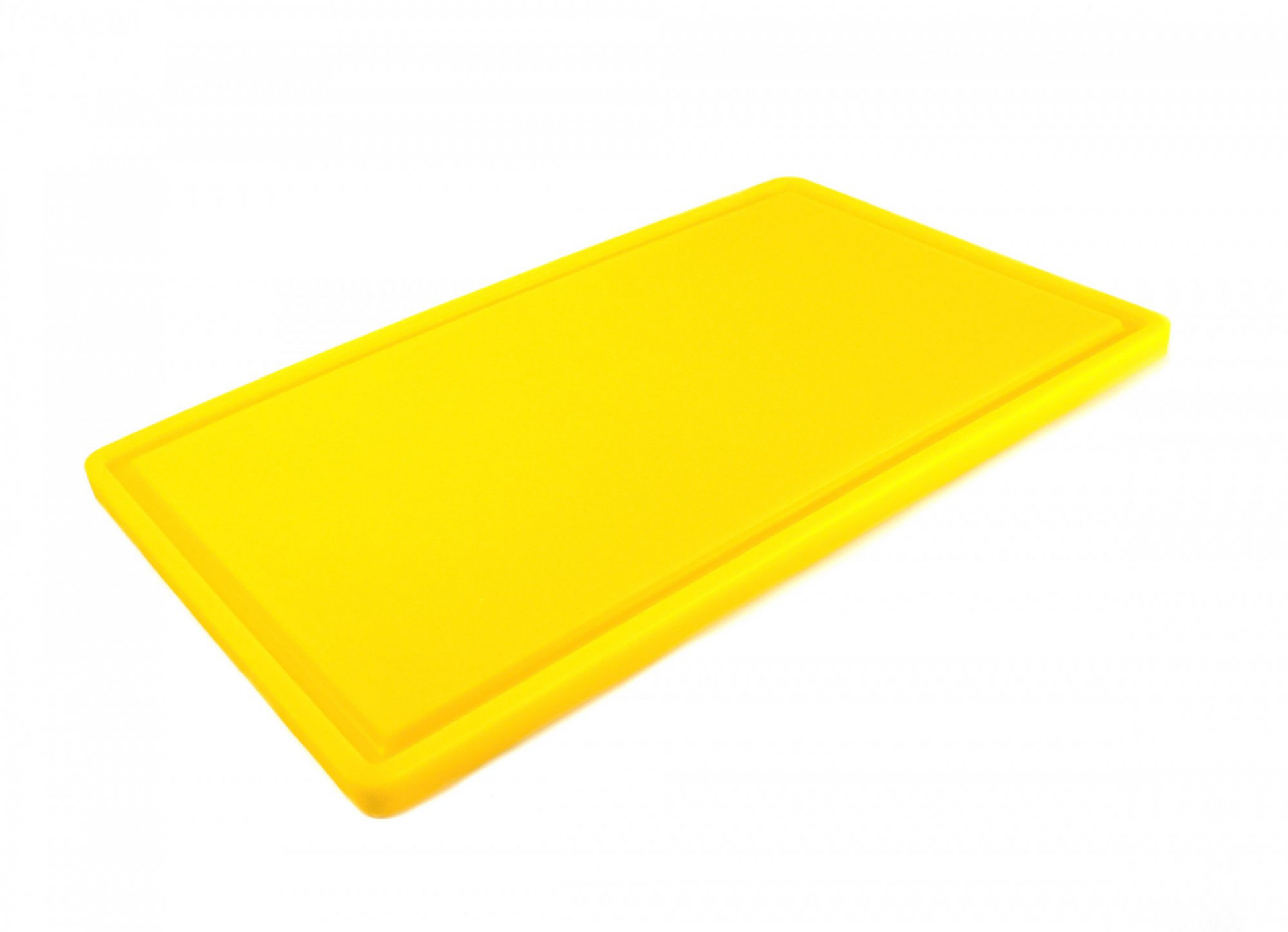 

Доска разделочная HDPE с желобом, 500 × 300 × 18 мм, 6 противоскользящих ножек, желтая