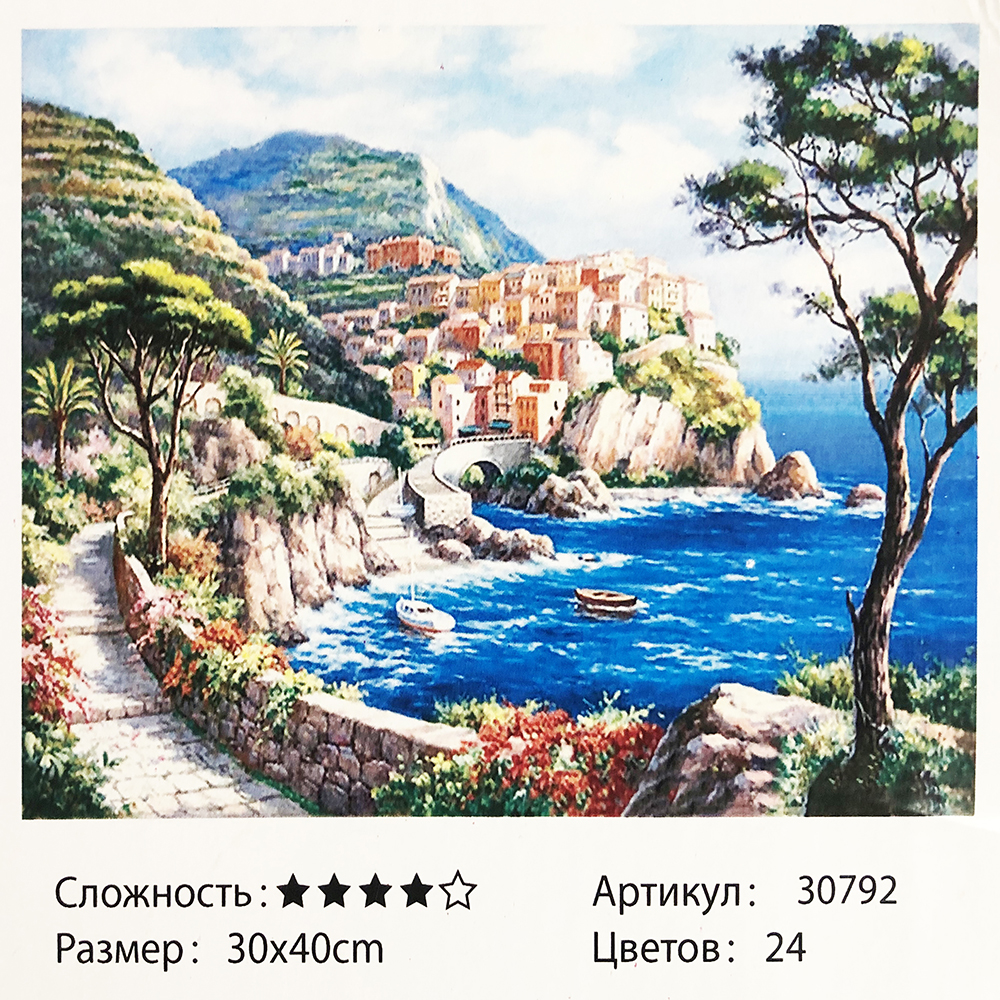 

Картина по номерам: Город у моря. Размеры: 30 х 40 см(ws51126). Рисование красками по номерам(19909)