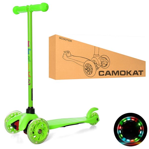 

Самокат iTrike MINIBB 3-013-5-GR (3 колеса ПВХ, 2 передних 110мм, заднее 80 мм свет)