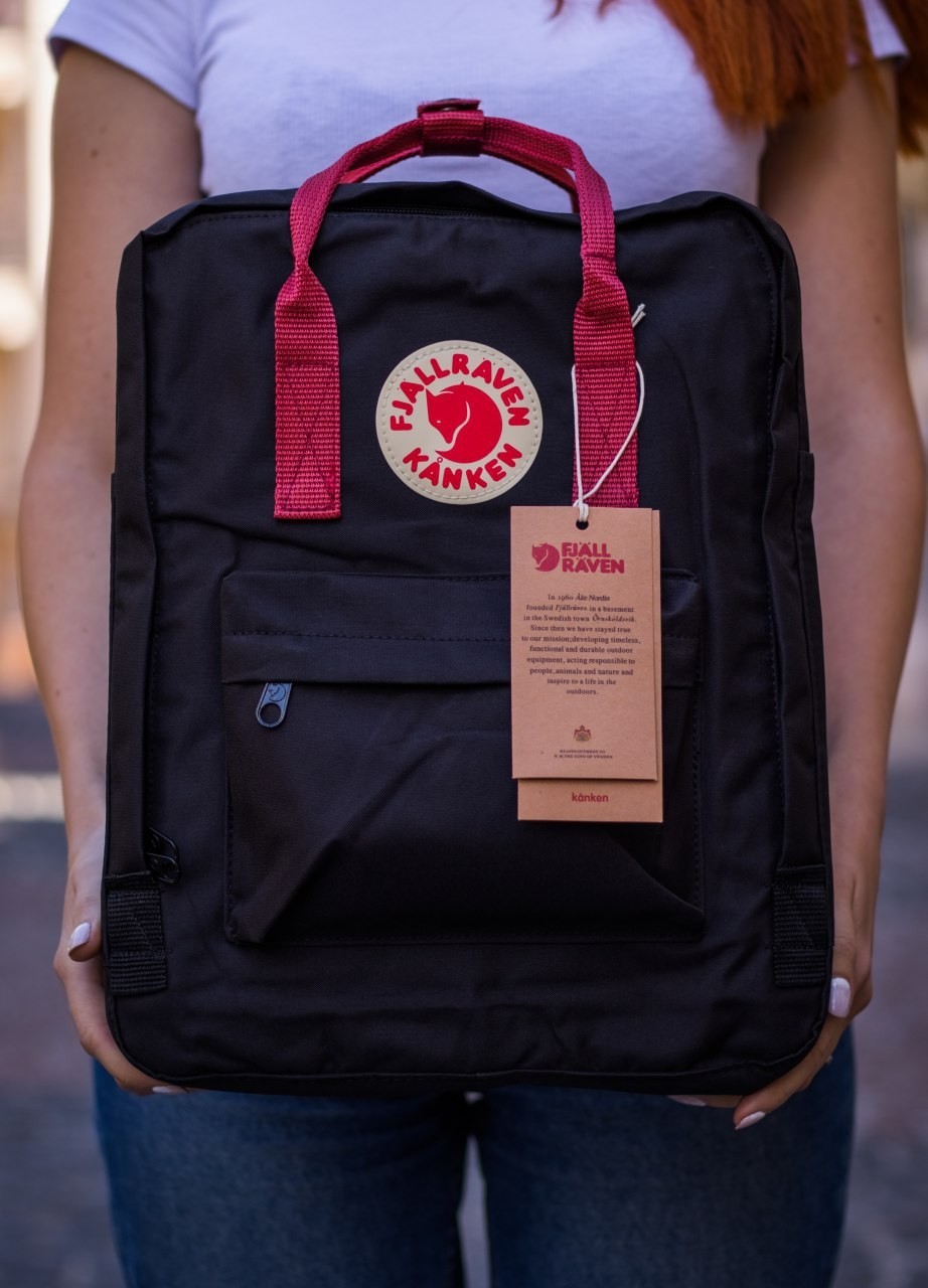 

Молодежный городской рюкзак Black-Ox Red черный