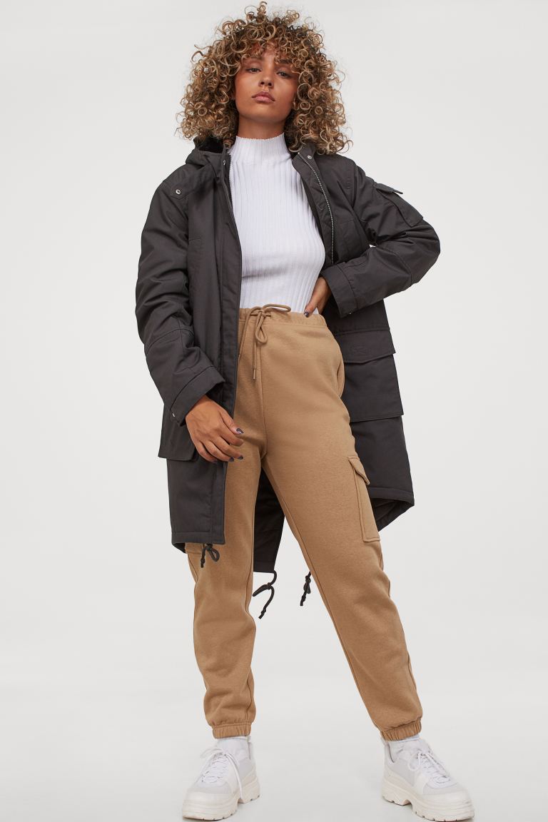 

Парка H&M  Темно-серый, Парка H&M 38 Темно-серый