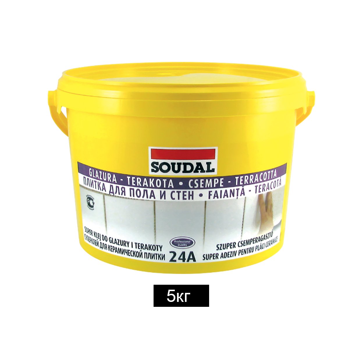 

Суперклей для плитки Soudal 24А 5кг (000030000024050000)