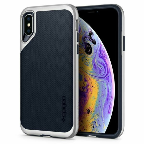 

Защитный чехол Spigen SGP Neo Hybrid для Apple iPhone XS - Satin Silver