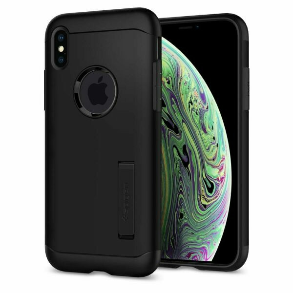 

Защитный чехол Spigen SGP Slim Armor для Apple iPhone XS - Black