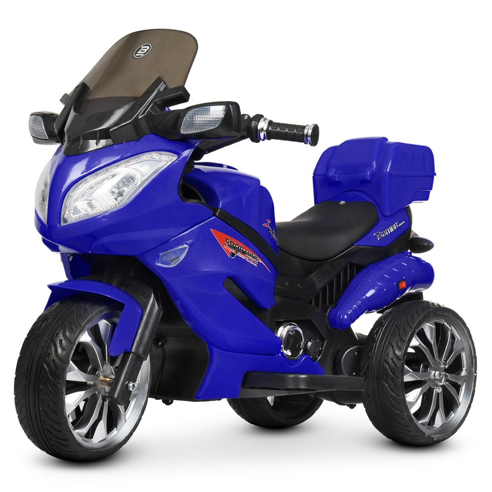 

Детский мотоцикл BAMBI M 4204 EBLR-4, с пультом управления, синий