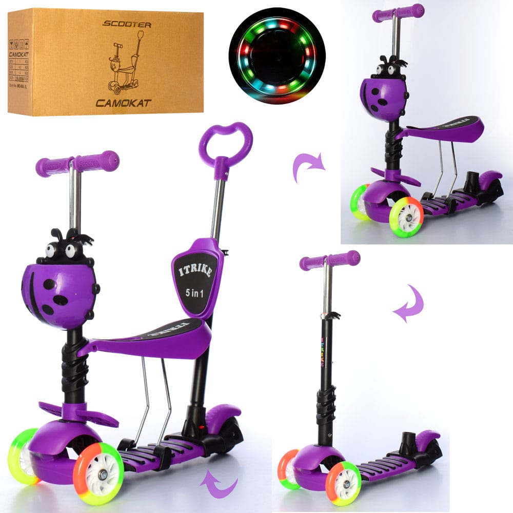 

Детский трехколесный самокат iTrike JR 3-026-CV