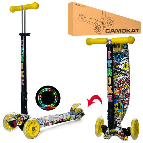 

Детский трехколесный самокат iTrike JR 3-003-1-WP12