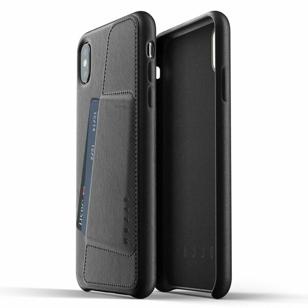 

Кожаный чехол MUJJO Full Leather Wallet для Apple iPhone XS Max - Black
