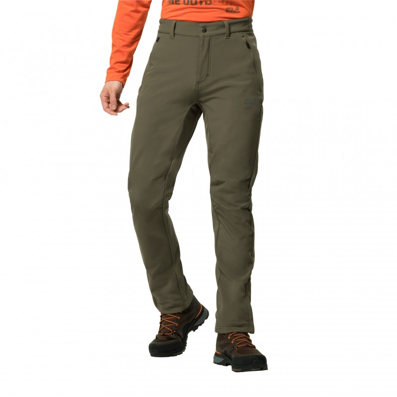 

Штани утеплені чоловічі Jack Wolfskin ZENON SOFTSHELL PANTS MEN 1505171 52, т.сір.
