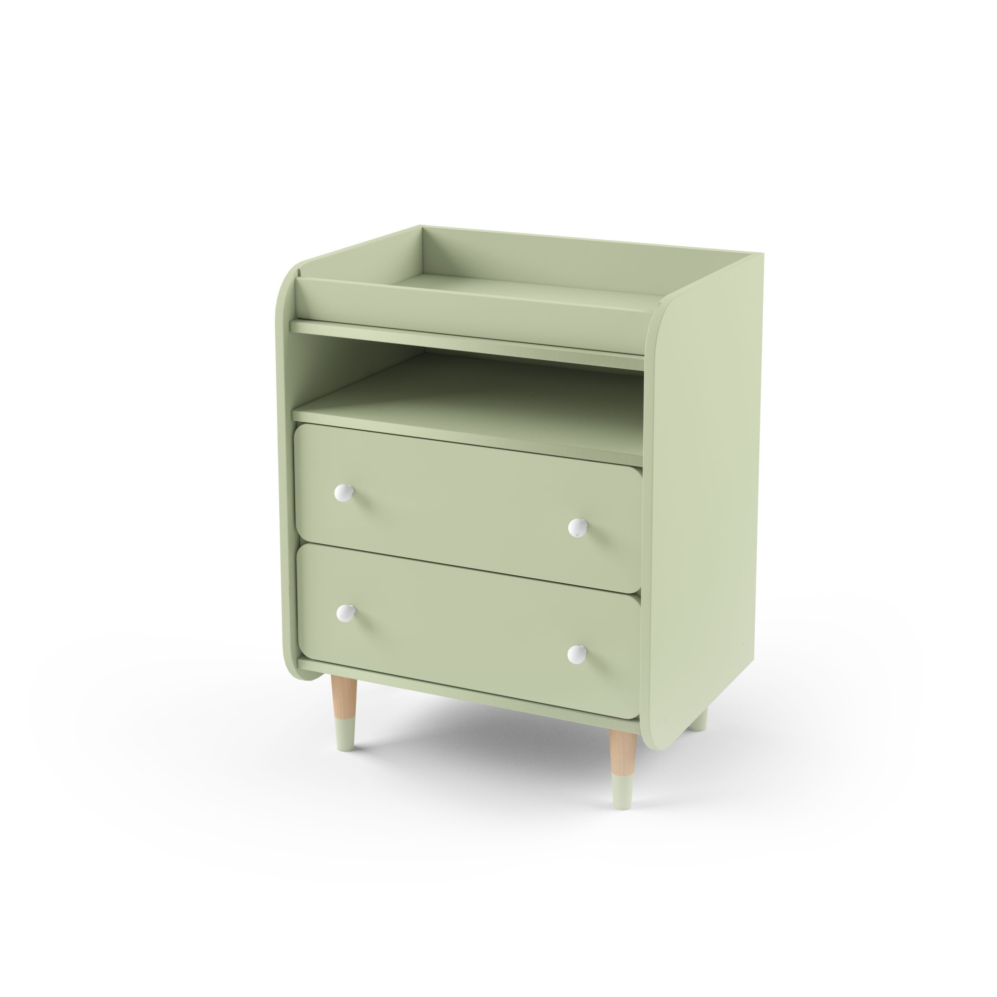 

Комод с пеленальным столиком Indigo Wood Bubble II зеленый (40439)