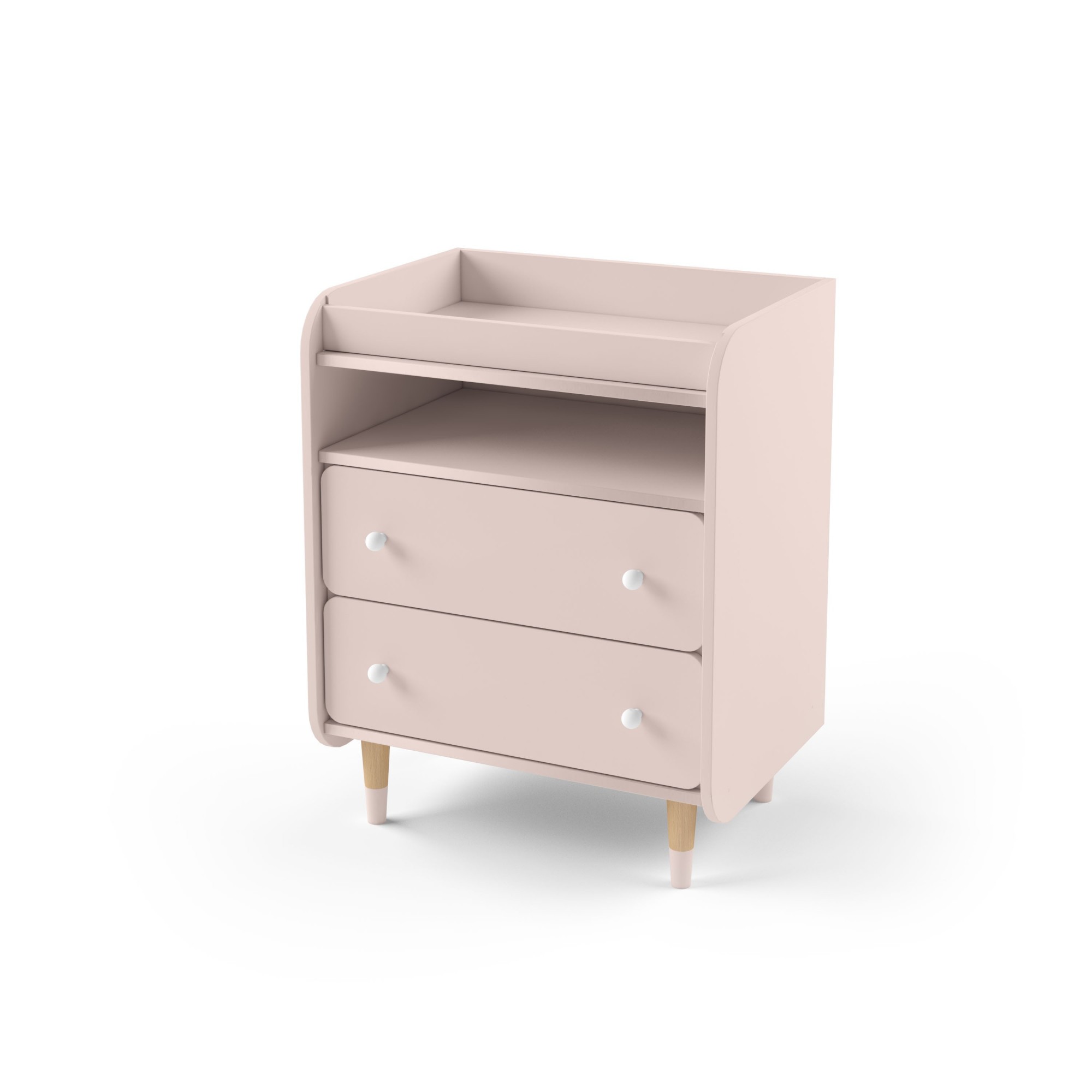 

Комод с пеленальным столиком Indigo Wood Bubble II розовый (40440)