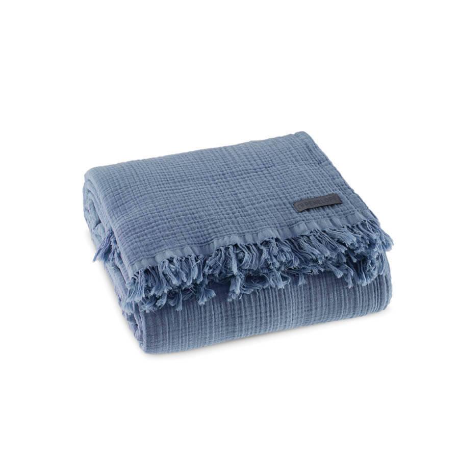 

Покрывало Penelope - Soflin Muslin mavi голубой 220*240