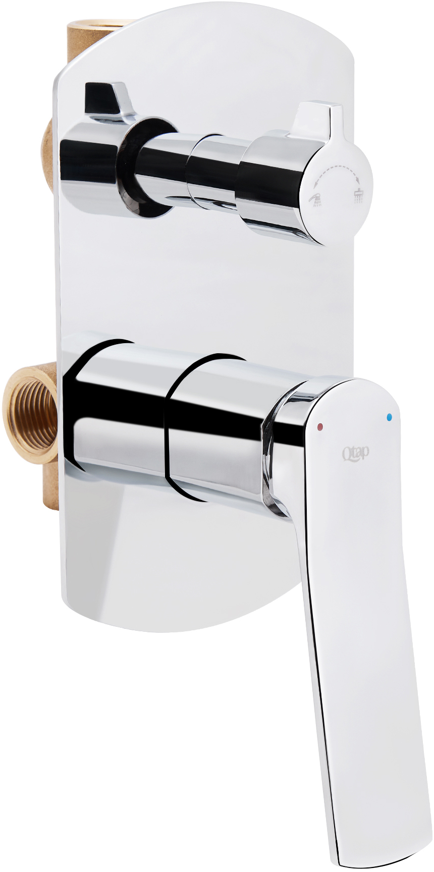 

Смеситель скрытого монтажа для ванны QTAP Slavonice 6242103C