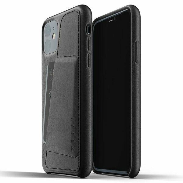 

Кожаный чехол MUJJO Full Leather Wallet для Apple iPhone 11 - Black