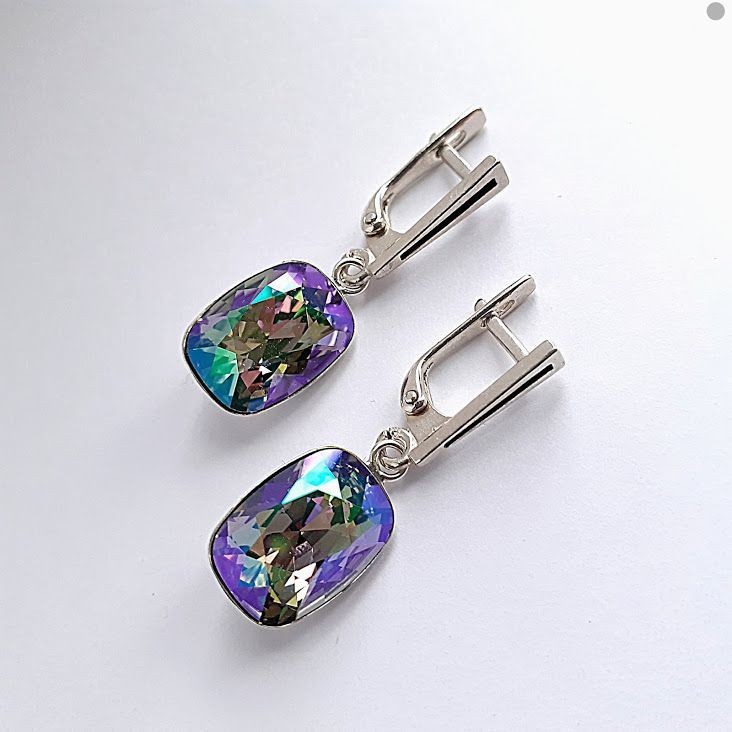 

Классические серьги Hand Made с кристаллами Swarovski