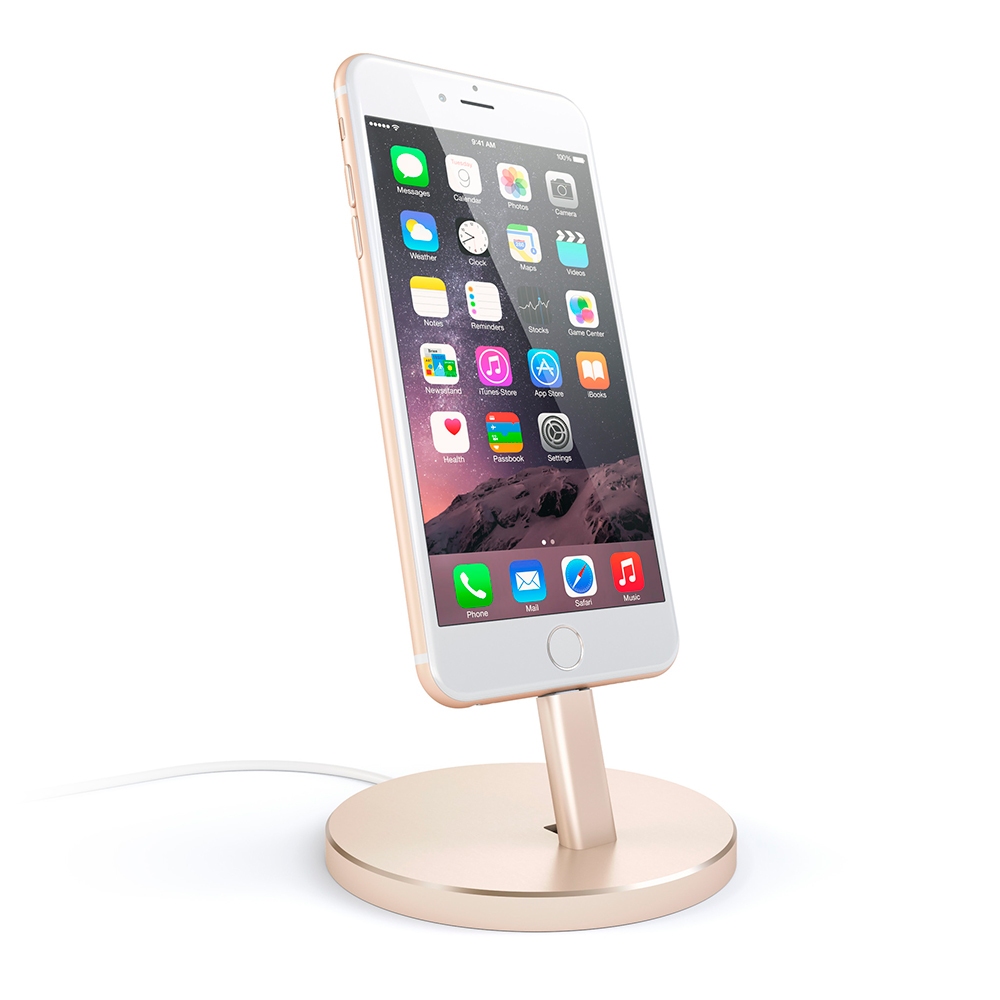 

Satechi Aluminum Desktop Charging подставка Gold для iPhone