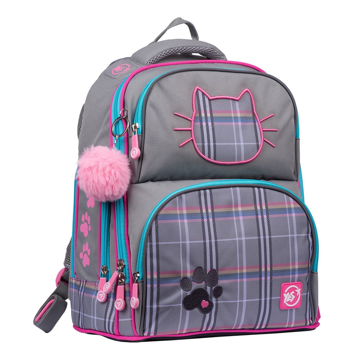 

Рюкзак школьный Yes Juno Max Love 558580 17.5 л серый