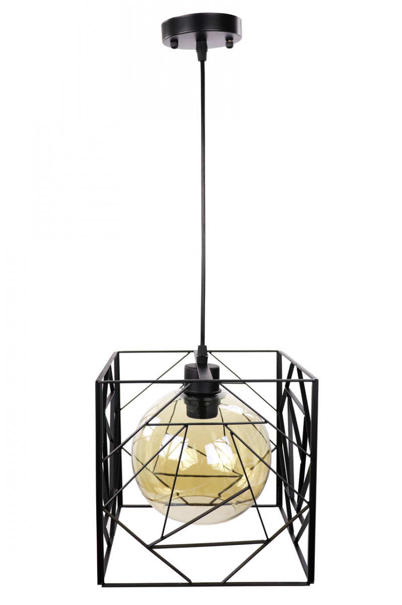 

Люстра потолочная подвесная в стиле Loft (лофт) 12120/1-br Черный 35х24х34 см.