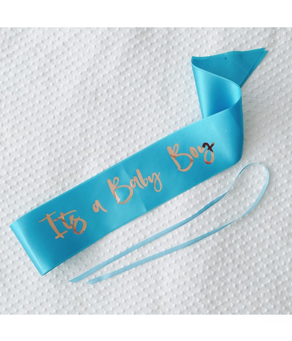 

Лента через плечо на бейби шауер "It's a Baby Boy" 160 х 9,5 см (MB04)