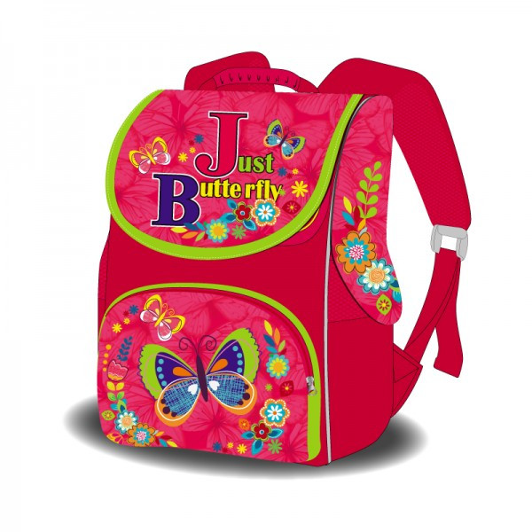 

Рюкзак школьный Space Just butterfly 988828 33х26х26 см розовый